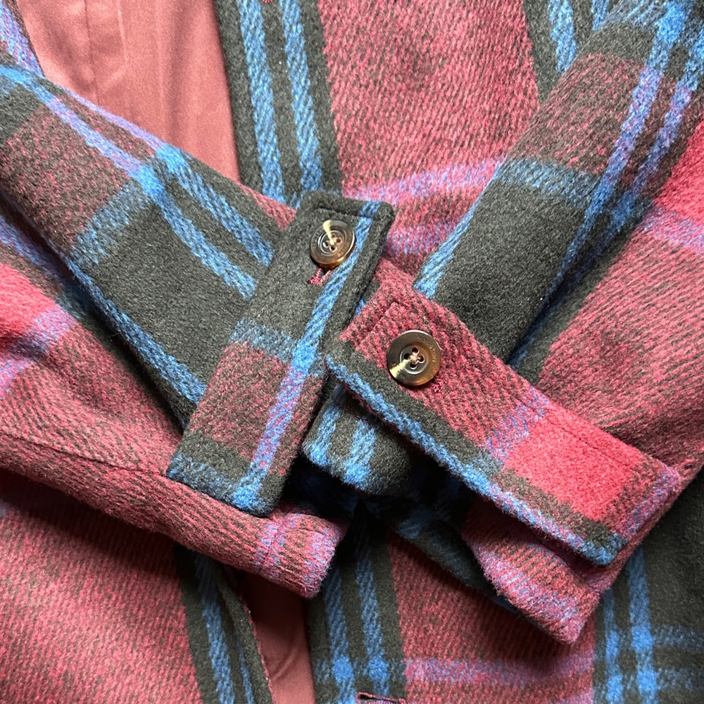 Plaid Button-Up Jacket - Picture 4 of 5